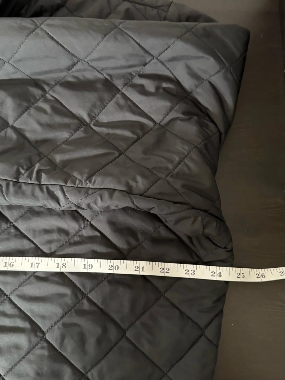 Peter Millar Quilted Jacket Coat Mens Sz XL Black Brown Fleece Lined Full Zip